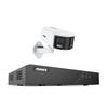 ANNKE Dual-Lens Outdoor Security Camera System, H.265+ 8CH NVR, 1x 6MP Panoramic PoE IP Camera with 180 FoV, Smart Human/Vehicle Detection, Color Night Vision, Two Way Audio, No HDD view 1