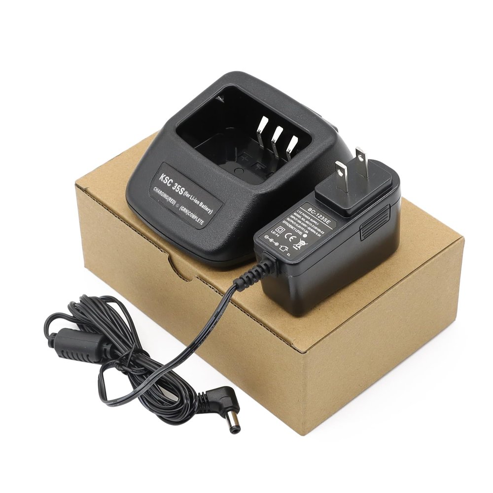 KSC-35S Rapid Charger fit for Kenwood KNB-45L TK-3000 TK-3400 TK-2402V TK-2200 TK-2200L TK-2206 TK-2202 TK-2207 TK-2207G TK-3200 TK-3200L TH-K20 TH-K20A TK-2000 KNB-63L KNB-65L