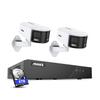 ANNKE Dual-Lens Outdoor Security Camera System, H.265+ 8CH NVR, 2pcs 6MP Panoramic PoE Camera with 180 FoV, Color Night Vision, Smart Human&Vehicle Detection, Two Way Audio, 4TB HDD view 1