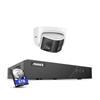 ANNKE 6MP NVR PoE Security Camera System Outdoor, 8CH H.265+ NVR, 1x 6MP IP Surveillance Camera with Dual Lens 180 Filed of View, Color Night Vision, Person/Vehicle Detection, Two-Way Talk, 6TB HDD view 1