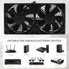 Pasuihcay 120Mm 5V USB Powered PC Router Dual Fans High Airflow Cooling Fan for Router Modem Receiver view 3