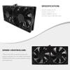 Pasuihcay 120Mm 5V USB Powered PC Router Dual Fans High Airflow Cooling Fan for Router Modem Receiver view 4