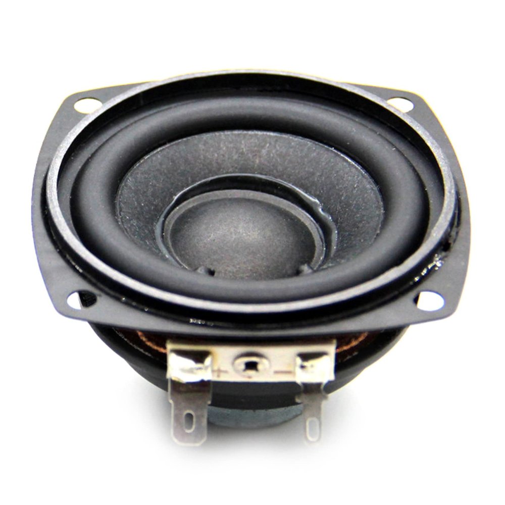 Pasuihcay 4 10W Audio Speaker 66mm 2.5 Inch Bass Multimedia Loudspeaker DIY Sound Speaker with Fixing Hole for Home Theater, Black