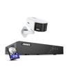 ANNKE Dual-Lens Outdoor Security Camera System, H.265+ 8CH NVR, 1x 6MP Panoramic PoE IP Camera with 180 FoV, Smart Human/Vehicle Detection, Color Night Vision, Two Way Audio, 6TB HDD view 1