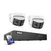 ANNKE 6MP NVR PoE Security Camera System Outdoor, 8CH H.265+ NVR, 2pcs 6MP IP Surveillance Camera with Dual Lens 180 Field of View, Color Night Vision, Human&Vehicle Detection, Two-Way Talk, 1TB HDD view 1