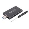 Pasuihcay MSATA to USB USB 3.0 to MSATA SSD USB3.0 to MSATA Case Enclosure HDD Case, Black view 1