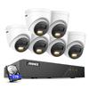 ANNKE 3K PoE Home Security Camera System, 8CH H.265+ NVR, 6X Turret Surveillance Wired Cameras, Human&Vehicle Detection, Color Night Vision, Smart Dual Light, 2.8mm Lens, Built-in Mic,1TB HDD view 1