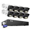 ANNKE 5MP PoE Security Camera System, 4pcs 3K Ultra HD IP PoE Camera, H.265+ 8CH NVR, Color Night Vision with Spotlight, Human&Vehicle Detection, for Home &Business Security, IP67, 3TB HDD view 1