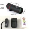 Telescope 4k Pocket monocular Phone Telescope with Smartphone Holder Ultra Lightweight Compact Portable Binoculars with Night Vision Monoculars for Adults Birdwatching Camping Double The Comfort view 2
