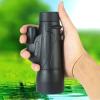 CUTPOIY High Power Binoculars, 12x50 Monocular Telescope, High Prism Lens Monocular Compact with Life Waterproof Monocular with Tripod for Bird Watching Traveling Sightseeing,for Indoor/Out view 2