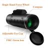 CUTPOIY 40x60 High Power Monoculars for Smartphone HD Waterproof Monocular Binoculars with Compass Smartphone Holder Tripod Coating Prism Monocular Sc view 2
