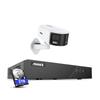 ANNKE Dual-Lens Outdoor Security Camera System, H.265+ 8CH NVR, 1x 6MP Panoramic PoE IP Camera with 180 FoV, Smart Human/Vehicle Detection, Color Night Vision, Two Way Audio, 3TB HDD view 1
