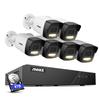 ANNKE 5MP PoE Security Camera System, 4pcs 3K Ultra HD IP PoE Camera, H.265+ 8CH NVR, Color Night Vision with Spotlight, Human&Vehicle Detection, for Home Business Security, IP67 Waterproof, 4TB HDD view 1