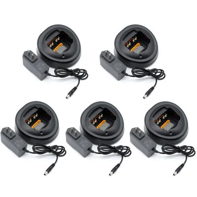 5 Pack HT750 HTN9000 Charger for Motorola HT1250 HT1550XLS PR860 EX500 EX560 EX600 GP320 GP340 JMNN4023 HNN9013 HNN9008 JMNN4024 Charger