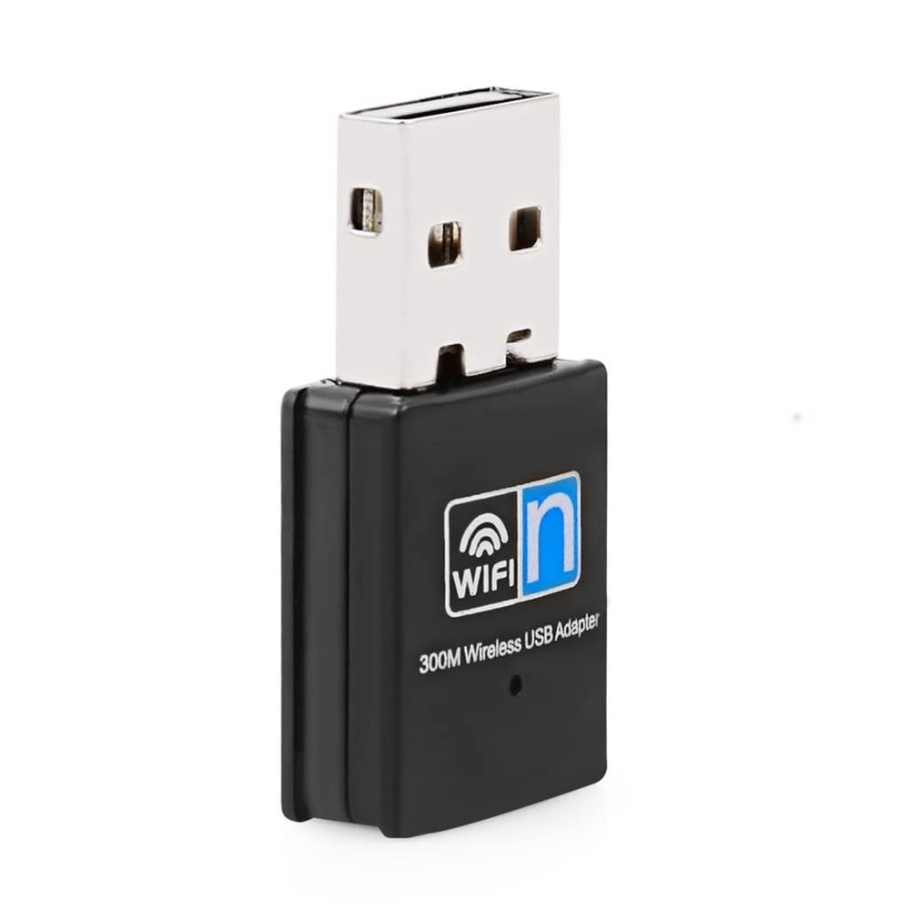 WEIWO 300Mbps Adapter Black 2.0 Network Card for PC Desktop Laptop Windows