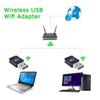 WEIWO 300Mbps Adapter Black 2.0 Network Card for PC Desktop Laptop Windows view 3