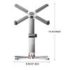 ZXDRYBHD Laptop Stand, Portable Computer Stand, 360 Degree Rotation Adjustable, Fully Foldable, Easy Storage, for Desk Compatible view 2