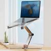 ZXDRYBHD Laptop Stand, Portable Computer Stand, 360 Degree Rotation Adjustable, Fully Foldable, Easy Storage, for Desk Compatible view 3