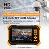 WSDCAM 4-in-1 HD CCTV Tester Monitor Auto HD Coaxial Camera Tester, Support 4K 8MP CVI/TVI/AHD/CVBS Analog Camera Test, 4.3 inch TFT-LCD Screen PTZ Control RS485 Call OSD Menu DC12V Power Output view 4