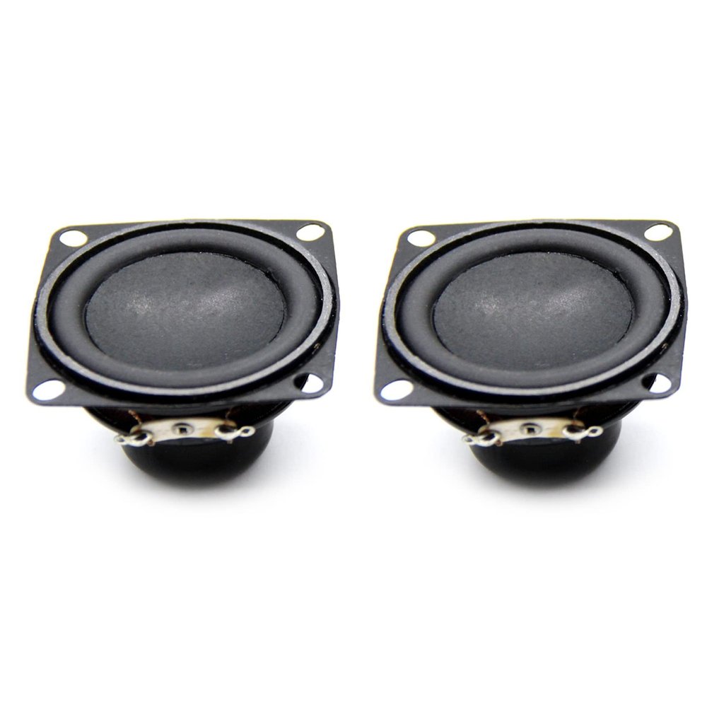 Lizusidtsy 2PCS Audio Speaker 4 10W 53mm 2 Inch Bass Multimedia Speaker Loudspeaker DIY Sound Speaker for Home Theater, Black, 500314224