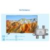 Lizusidtsy 3 Way Coaxial Cable Splitter,5-2400MHz,Wroks with CATV,STB Box,Satellite,Antenna System,High Speed Internet, Network, Silver, 500317628 view 3