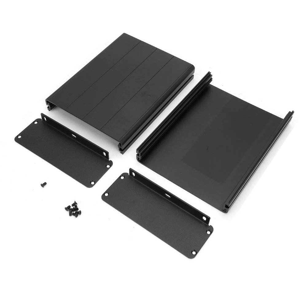 45 x 122 x 160mm Electronic Project Aluminum Box, Matte Black Box Extruder Aluminum Alloy Shell GPS Case Enclosure for Electronic Products Printed Circuit Board
