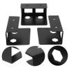BCOATH Under Desk Laptop Holder Notebook Support Rack with Protection Pad Compact Space-Saving Design for Laptops Tablets and Cables Easy Installation Black view 3