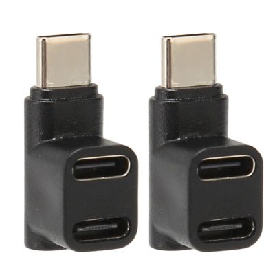 DirectNine Basics USB C Male to USB C Female Adapter, Widely Used Support 4k 60HZ 10Gbps Plug and Play USB C 3.1 90 Angle Adapter for Laptop, Generichr7naspvq6