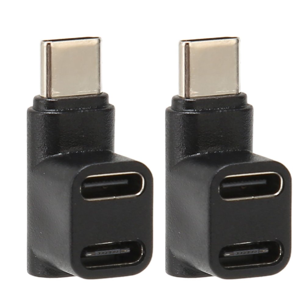 DirectNine Basics USB C Male to USB C Female Adapter, Widely Used Support 4k 60HZ 10Gbps Plug and Play USB C 3.1 90 Angle Adapter for Laptop, Generichr7naspvq6