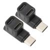 DirectNine Basics USB C Male to USB C Female Adapter, Widely Used Support 4k 60HZ 10Gbps Plug and Play USB C 3.1 90 Angle Adapter for Laptop, Generichr7naspvq6 view 2