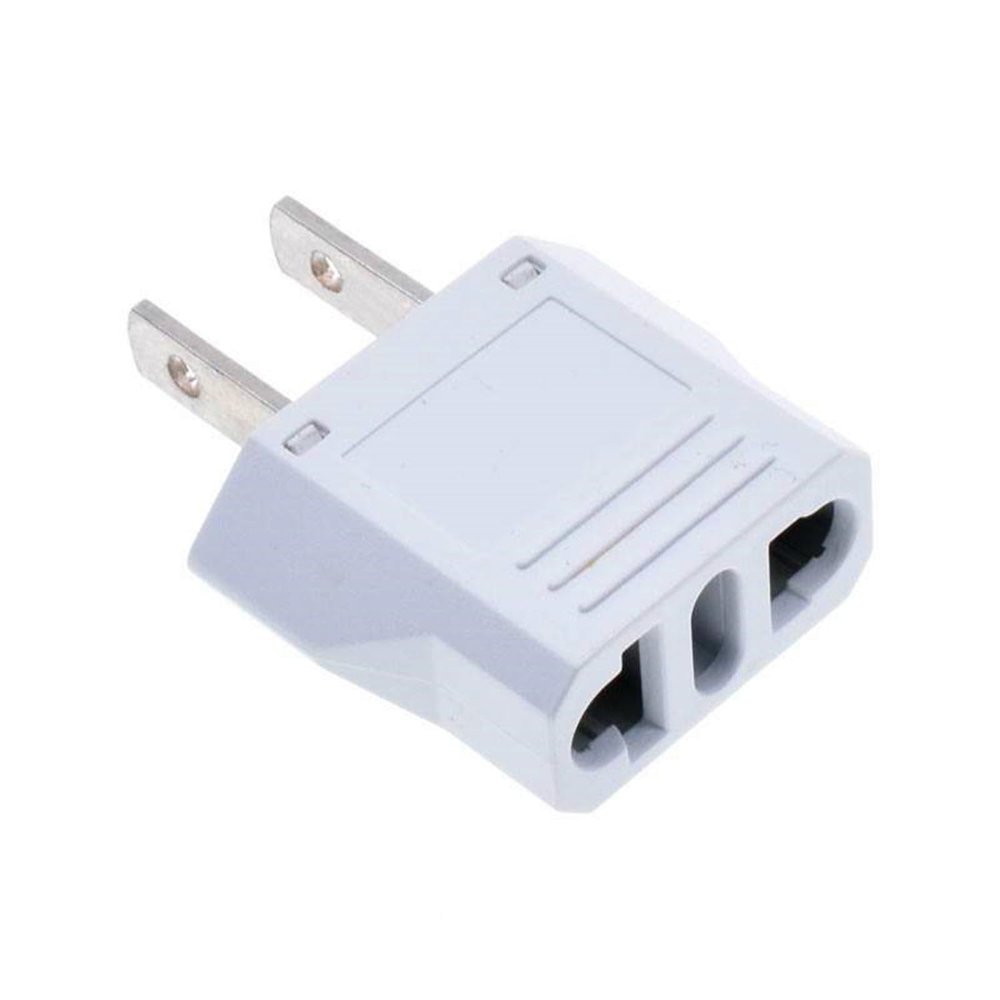 (10 Pack) ALINNA US Plug Adapter, EU AU CN to US America Travel Plug Adapter AC Outlet Power Converter White