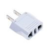 (10 Pack) ALINNA US Plug Adapter, EU AU CN to US America Travel Plug Adapter AC Outlet Power Converter White view 1
