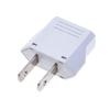(10 Pack) ALINNA US Plug Adapter, EU AU CN to US America Travel Plug Adapter AC Outlet Power Converter White view 2