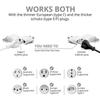 (10 Pack) ALINNA US Plug Adapter, EU AU CN to US America Travel Plug Adapter AC Outlet Power Converter White view 4