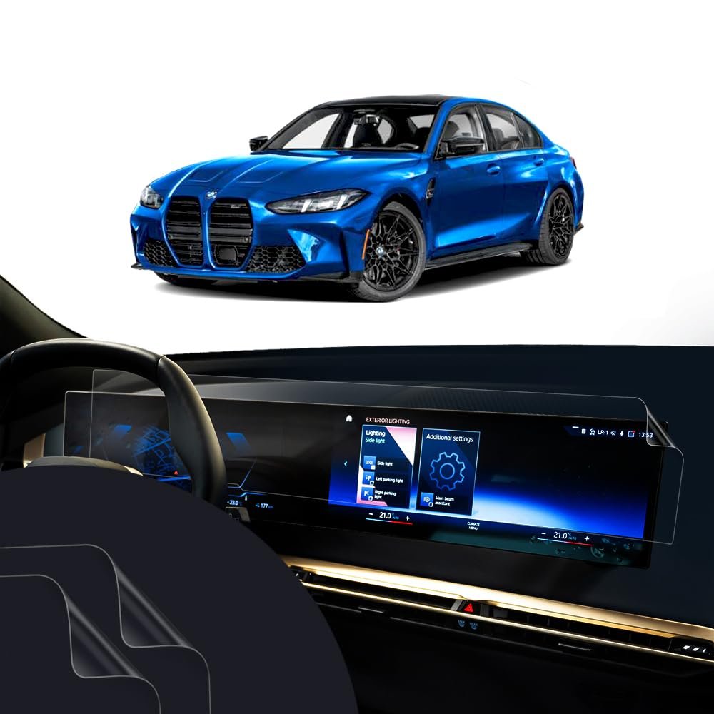 2026 BMW M3 3 Series Competition Sedan M340i 330i X Drive 330i Sedan Screen Protector for Instrument Cluster And Infotainment Navigation Dashboard Display Screen 2025 2024 Compatible Full Screen Coverage 29.5 Inches 2 Pack From Artemis Shields