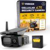 Vosker VKX Solar Powered 4G-LTE Outdoor Cellular Security Camera - No WiFi Needed, Motion Activated, Night Vision, SIM Card Included, On-Demand Mode - 15s Video Clips, IP65 Weather-Resistant view 1