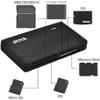 2 Pack CR-A 6-Slot All-in-One USB 2.0 Card Reader Writer Portable Plug Play Multi Card Reader/Writer Compatible with Most OS Memory Cards (not for Sony Memory Stick) Micro SD Cards,with USB Cable view 2
