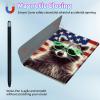 BPQOJB for iPad 9th Generation Case for iPad 8th/7th Generation Case 10.2 inch with Detachable Wireless Keyboard & 360 Degree Rotating Stand Protect Cover Acrylic Tablet Cover - American Flag Bear view 3