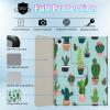 BPQOJB for iPad 9th Generation Case for iPad 8th/7th Generation Case 10.2 inch with Detachable Wireless Keyboard & 360 Degree Rotating Stand Protect Cover Acrylic Tablet Cover - Cactus Flowers view 2