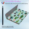 BPQOJB for iPad 9th Generation Case for iPad 8th/7th Generation Case 10.2 inch with Detachable Wireless Keyboard & 360 Degree Rotating Stand Protect Cover Acrylic Tablet Cover - Cactus Flowers view 3