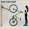 CyclingDeal Bike Wall Mount Rack - Vertical Adjustable Foldable Bicycle Parking Rack - for 20"-29" MTB 700C Road Bikes Home Garage Storage - Max. Tire Width 2.4" - 1 Pack view 2