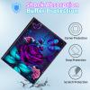 BPQOJB Galaxy Tab S9 Plus Case for Samsung Tab S9 Fe Plus Case 12.4 inch with Detachable Wireless Keyboard & 360 Degree Rotating Stand Protect Tablet Cover - Purple Rose and Blue Butterfly view 4