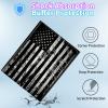 BPQOJB Galaxy Tab S9 Plus Case for Samsung Tab S9 Fe Plus Case 12.4 inch with Detachable Wireless Keyboard & 360 Degree Rotating Stand Protect Cover Acrylic Tablet Cover - American USA Flag view 4