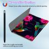 BPQOJB for iPad 10th Generation Case with Detachable Wireless Keyboard & 360 Degree Rotating Stand Protect Cover Acrylic Tablet Case for iPad 10 Gen 10.9 inch 2022 - Hummingbirds and Red Flowers view 3