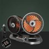 for FACULX Car Fan - Dual Head USB Fan for Car, Portable Vehicle Cooling Fan - 2 Speeds, for 360 Rotation, for Car Dashboard, SUV/RV/Truck/Sedan/Cruise/Office, USB Powered(24V) view 2