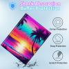 BPQOJB for iPad 10th Generation Case with Detachable Wireless Keyboard & 360 Degree Rotating Stand Protect Cover Acrylic Tablet Case for iPad 10 Gen 10.9 inch 2022 - Sunset Beach Palm Tree view 4
