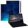 BPQOJB Galaxy Tab S9 Plus Case for Samsung Tab S9 Fe Plus Case 12.4 inch with Detachable Wireless Keyboard & 360 Degree Rotating Stand Protect Cover Acrylic Tablet Cover - Galaxy Blue Sky view 1