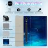 BPQOJB Galaxy Tab S9 Plus Case for Samsung Tab S9 Fe Plus Case 12.4 inch with Detachable Wireless Keyboard & 360 Degree Rotating Stand Protect Cover Acrylic Tablet Cover - Galaxy Blue Sky view 2