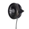 FACULX Car Fan USB Fan With Night Light for 360 Rotating Clip Fan Portable Clip Fans That Blow Cold Air, Small Cooler Mini Fan Silent, Air Vent Booster Fan for Vehicle, Van, Truck, Suv, Rv (Black) view 1
