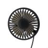 FACULX Car Fan USB Fan With Night Light for 360 Rotating Clip Fan Portable Clip Fans That Blow Cold Air, Small Cooler Mini Fan Silent, Air Vent Booster Fan for Vehicle, Van, Truck, Suv, Rv (Black) view 3